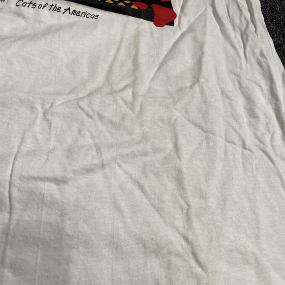 Vintage 94  Cats Predators Single Stitch Shirt XL Earth Foundation Alore USA Tag - Picture 4 of 12